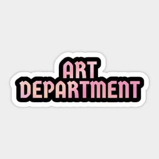 Art Department / retro gradient Sticker